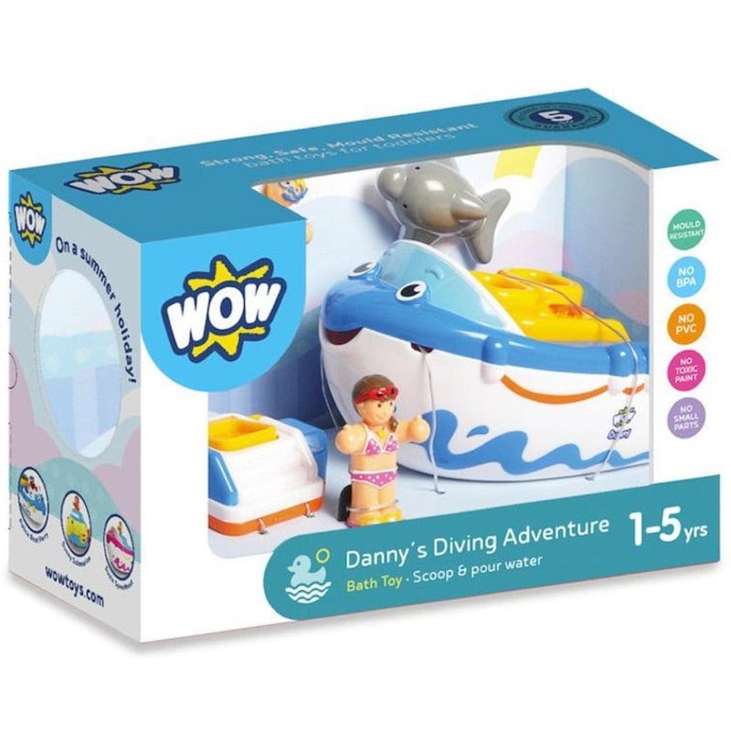 Wow Danny's Diving Adventure Bath Toy (5-Piece Play Set) - Image 1
