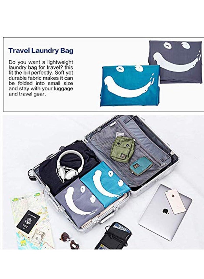 2 pack xl wash me travel laundry bag, machine washable dirty clothes organizer, large enough to hold 4 loads of laundry - Image 4
