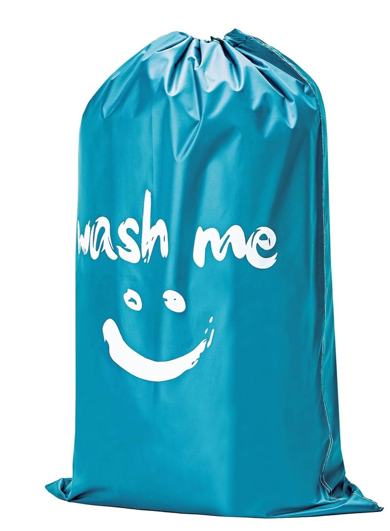 2 pack xl wash me travel laundry bag, machine washable dirty clothes organizer, large enough to hold 4 loads of laundry - Image 1