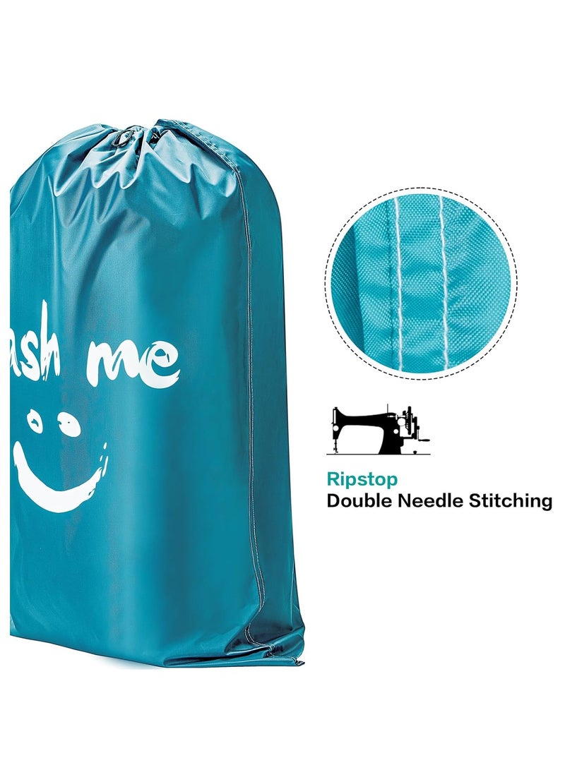 2 pack xl wash me travel laundry bag, machine washable dirty clothes organizer, large enough to hold 4 loads of laundry - Image 3