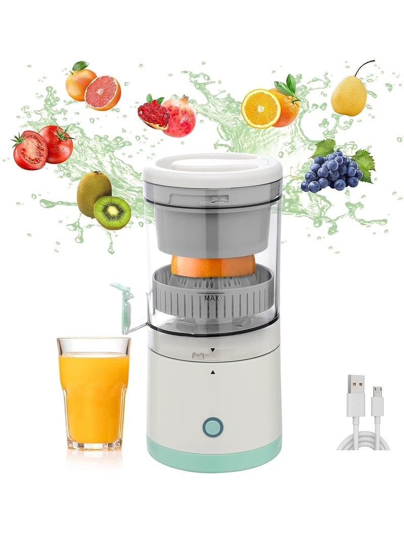 ELTRAZONE Portable Electric Citrus Juicer, Automatic Household Electric Juicer, Portable Rechargeable Juicer, Orange Juice Squeezer, Rechargeable Juicer Machine with USB, for Orange, Lemon, Grapefruit. - Image 1