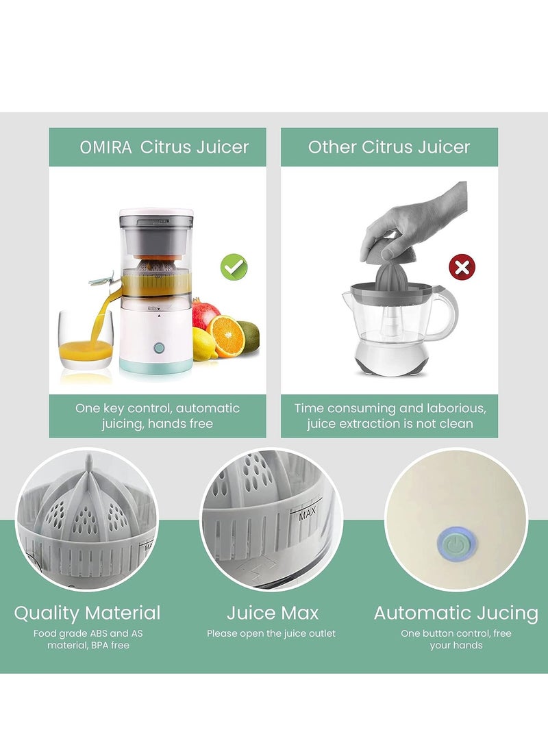 ELTRAZONE Portable Electric Citrus Juicer, Automatic Household Electric Juicer, Portable Rechargeable Juicer, Orange Juice Squeezer, Rechargeable Juicer Machine with USB, for Orange, Lemon, Grapefruit. - Image 3