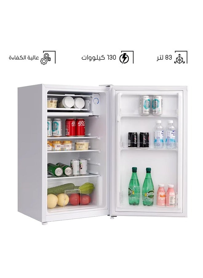 Generic Single Door Refrigerator 83 L DNFS140 - White  - Image 1