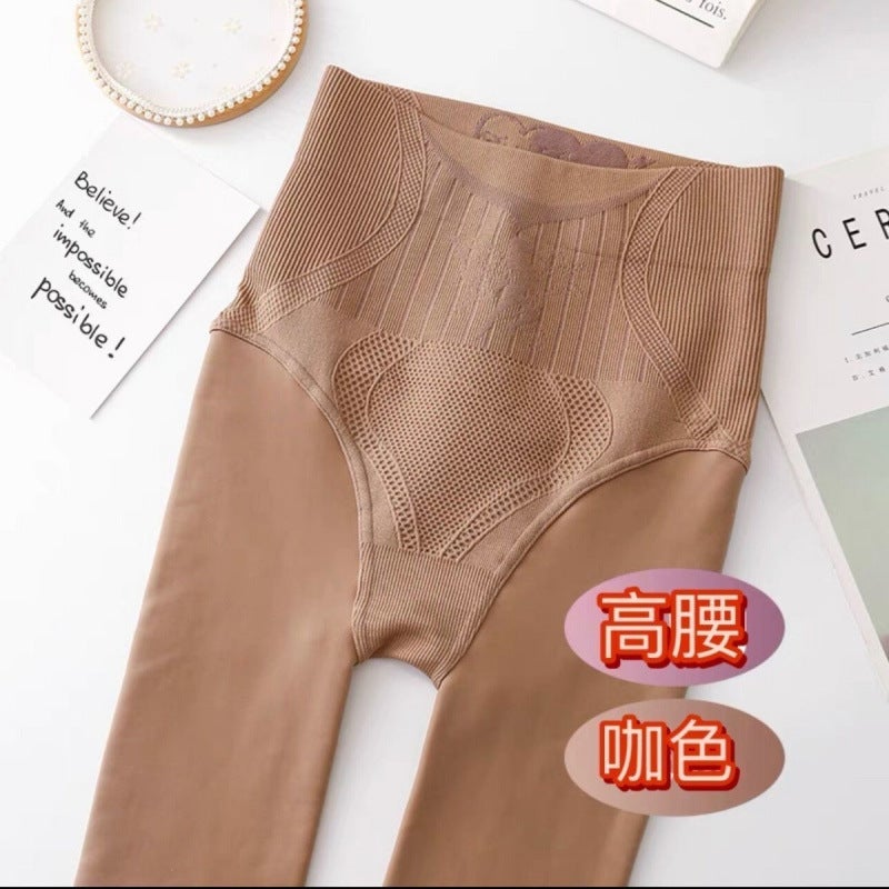 High Waist Ascites Light Socks fleece-lined Super Thick Fleshy Light Outfit plus size Underwear Pantyhose - Image 4