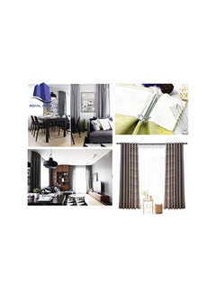 Royal Apex Royal Apex Curtain Pleater Tape Pleat Hook, 4 Prongs Pinch Pleat Drapes Clip Traverse Pleater 4 End Hooks (Pack of 50)  - Image 5