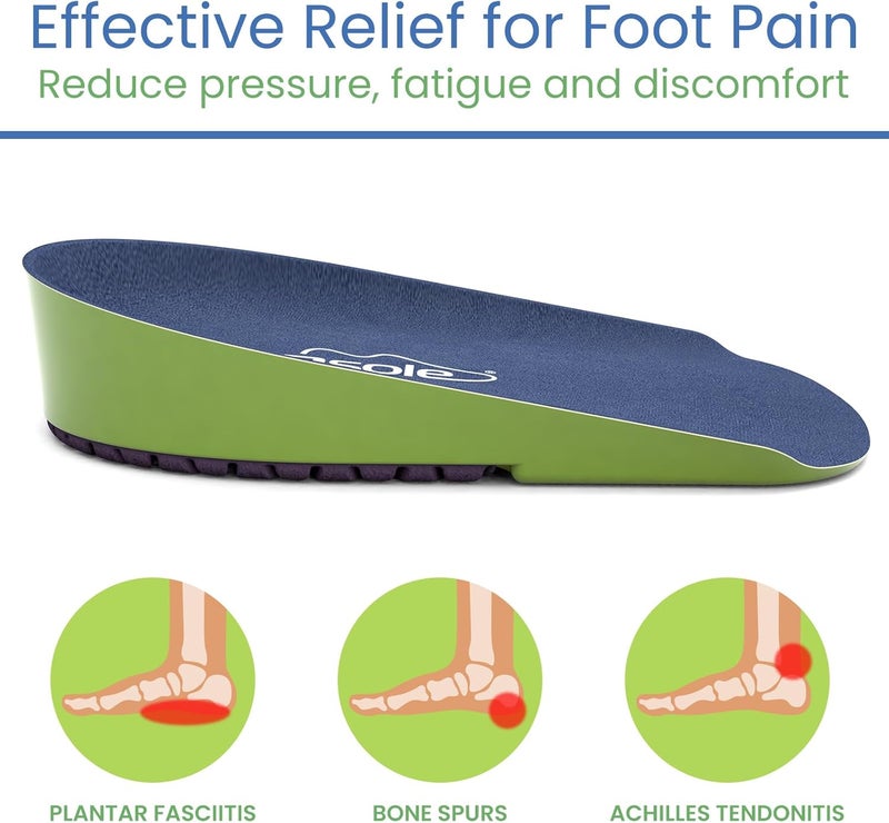 VIVEsole Gel Heel Cups for Pain Relief Pair  Heavy Duty Cushions  Shock Absorbing Pad Inserts for Shoes Men 85105 Women 912 - Image 3