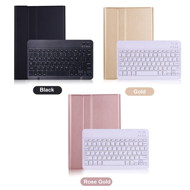 Tablets Protective Cover: 10M Range Magnetically Detachable Slim Wireless BT Keyboard - Fine Quality Gold PU Leather 2-in-1 Design for Samsung Galaxy Tab S7 11 (T870/T875) - Image 2