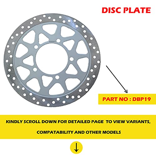 NIKAVI DBP19 Front Brake Disc Plate Compatible for Suzuki GIXXER SF Fi/GIXXER/GIXXER SF - Image 2