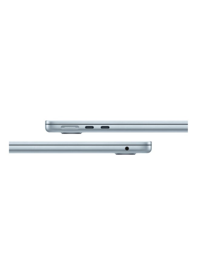ابل  New 2025 MacBook Air 15-Inch Display, Apple M4 Chip 10-Core CPU 10-Core GPU Processor/24GB RAM/512GB SSD/macOS Middle East Version - English/Arabic Keyboard English/Arabic SKY BLUE - Image 2