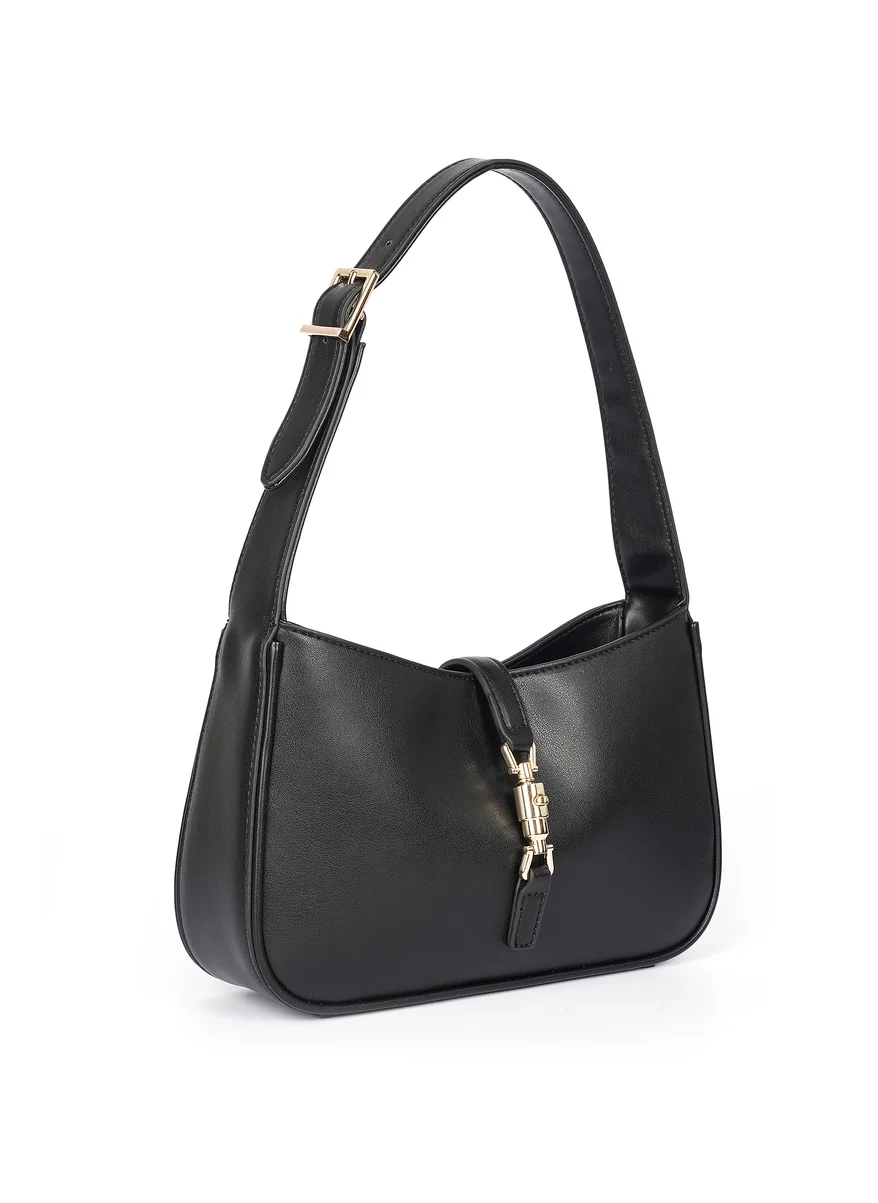Cuple Long strap faux leather shoulder handbag