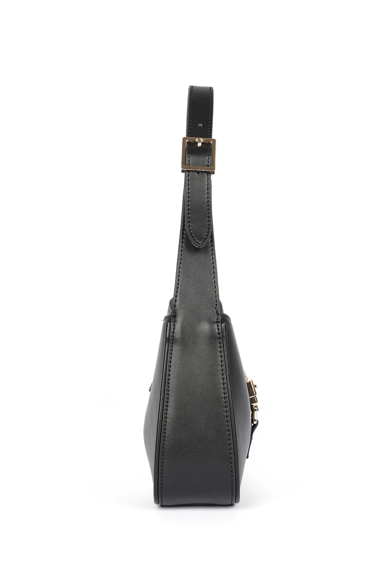 Cuple Long strap faux leather shoulder handbag