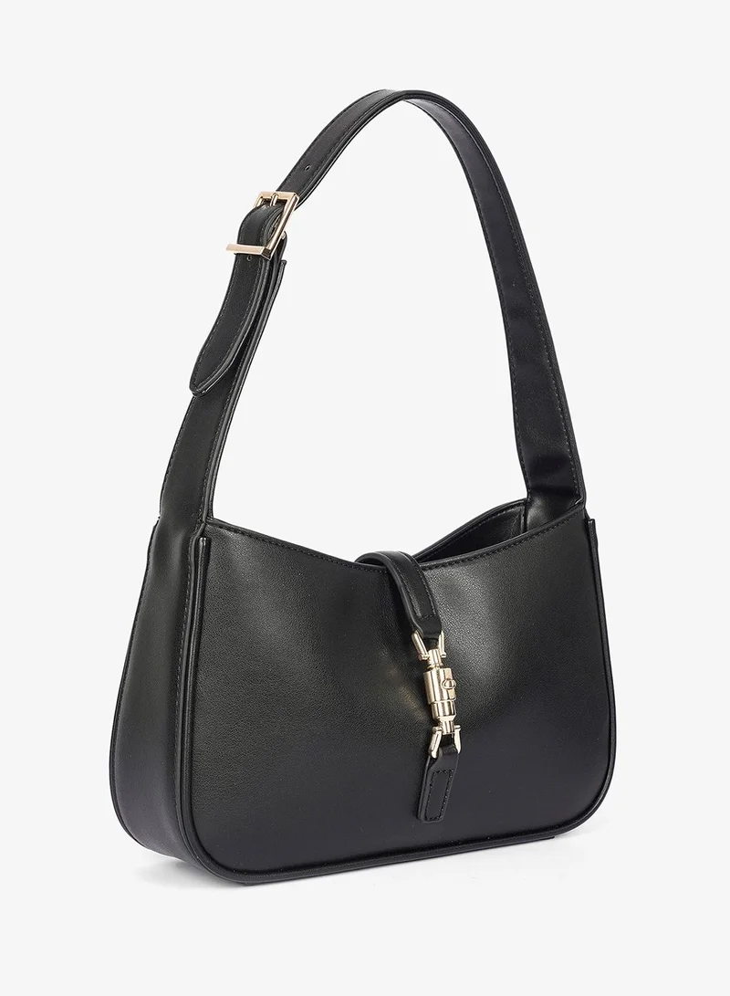 Cuple Long strap faux leather shoulder handbag