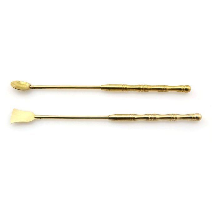 2IN1 INCENSE TOOLS SET INCENSE EQUIPMENT COPPER SPOON AND SHOVEL FOR INCENSE BURNER YOGA MEDITATION ROOM