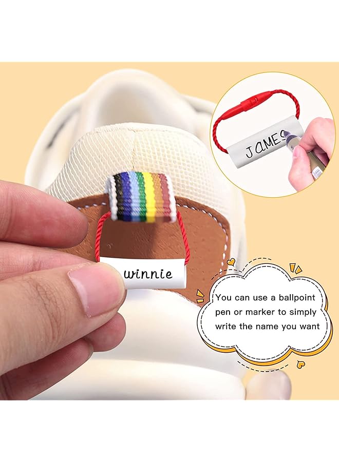 erorex Writable Name Labels 30Pcs Waterproof Shoe Tags Daycare Labels Durable Name Tags For Clothes School Bags Water Bottles School Supplies For Distinguish Children'S Items Color Random - Image 4