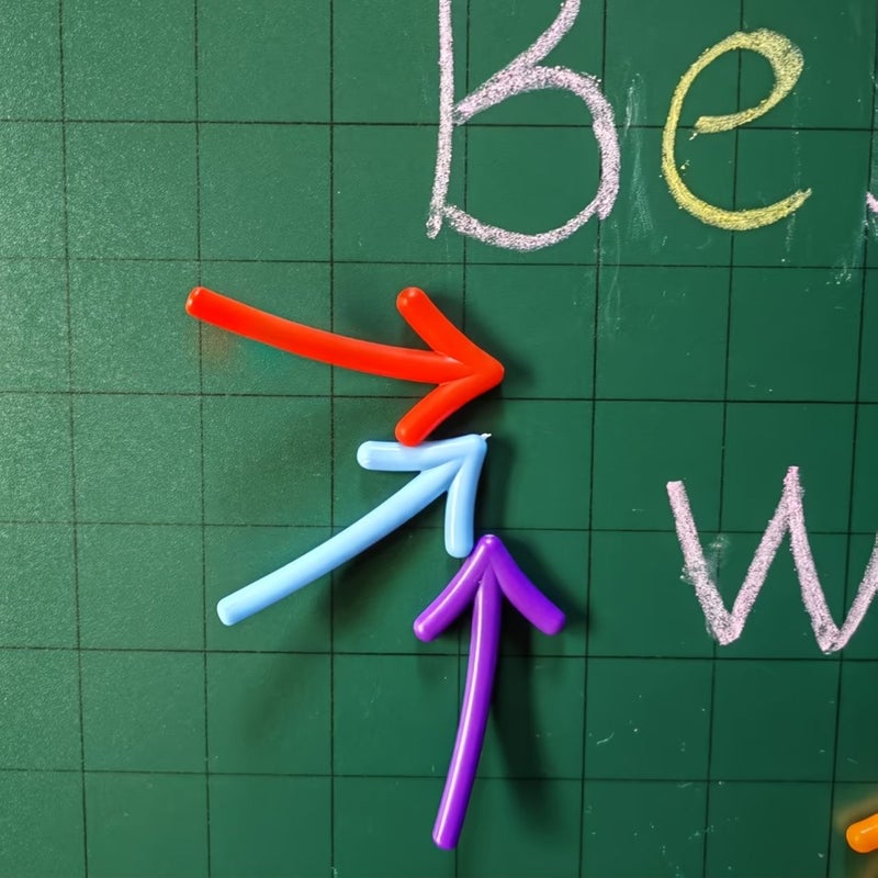 12 Pcs 3D Stereo Arrow Colored Magnetic Blackboard Stickers For Whiteboard Decoration Party Photo Display - Image 1