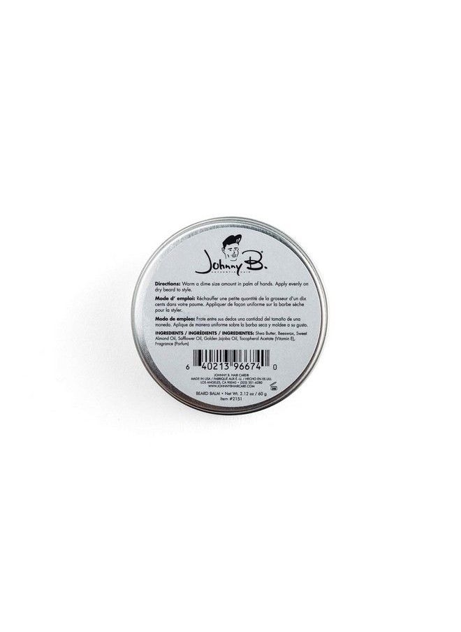 JOHNNY B. - Professional Mens Professional Medium Weight Beard Balm 2.12 Oz. Jar - Image 1