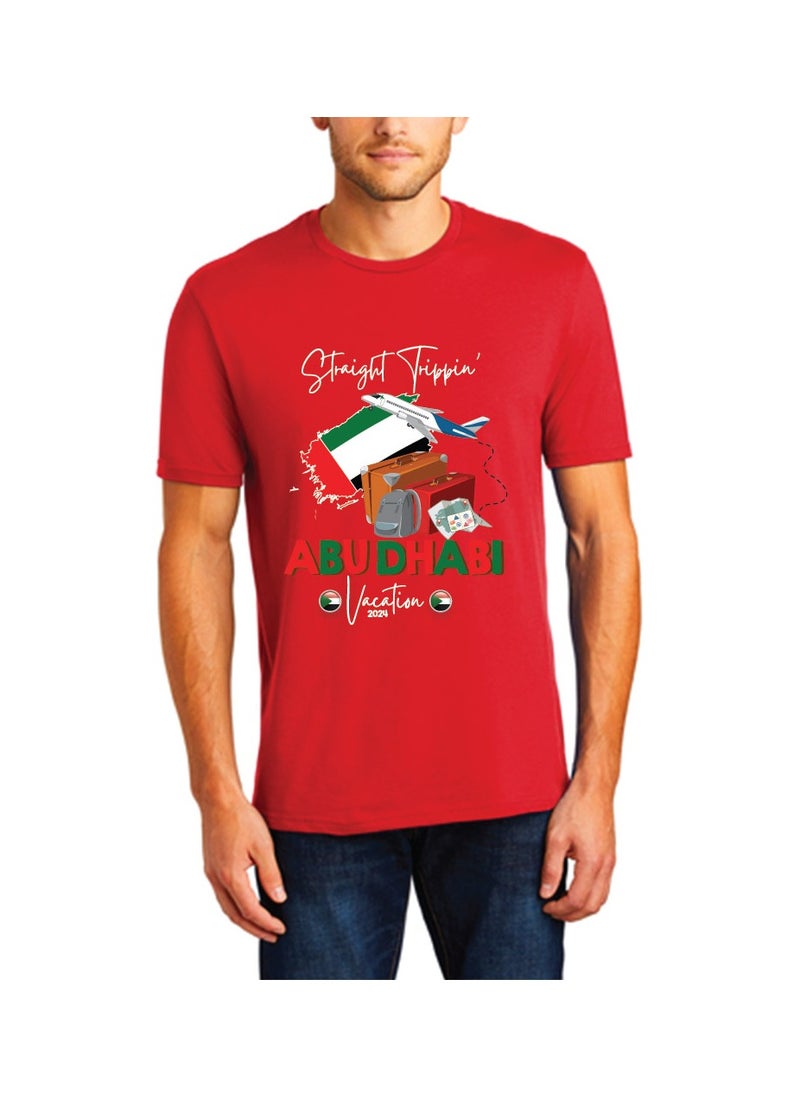 Generic - Abu Dhabi Printed Men's T-Shirt - Comfortable and Stylish Adult T-Shirt for Men - A Souvenir from the Pearl of Arabia - Image 1