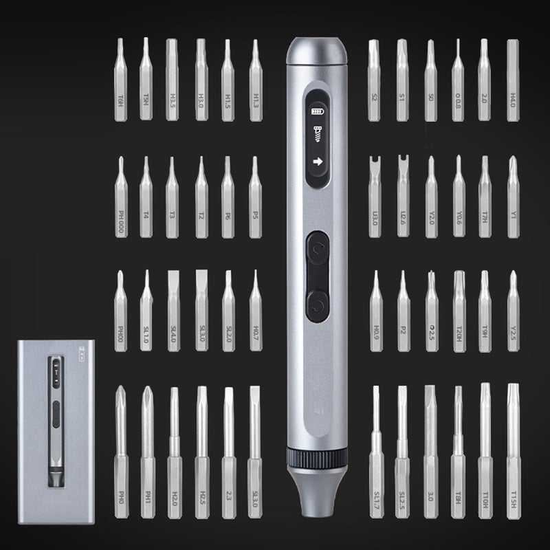 مفك براغي كهربائي عالي الدقة - مجموعة أدوات إصلاح كهربائي متعددة الوظائف بشحن من نوع Type-C للأجهزة المحمولة والحواسيب والأجهزة المنزلية - Image 3