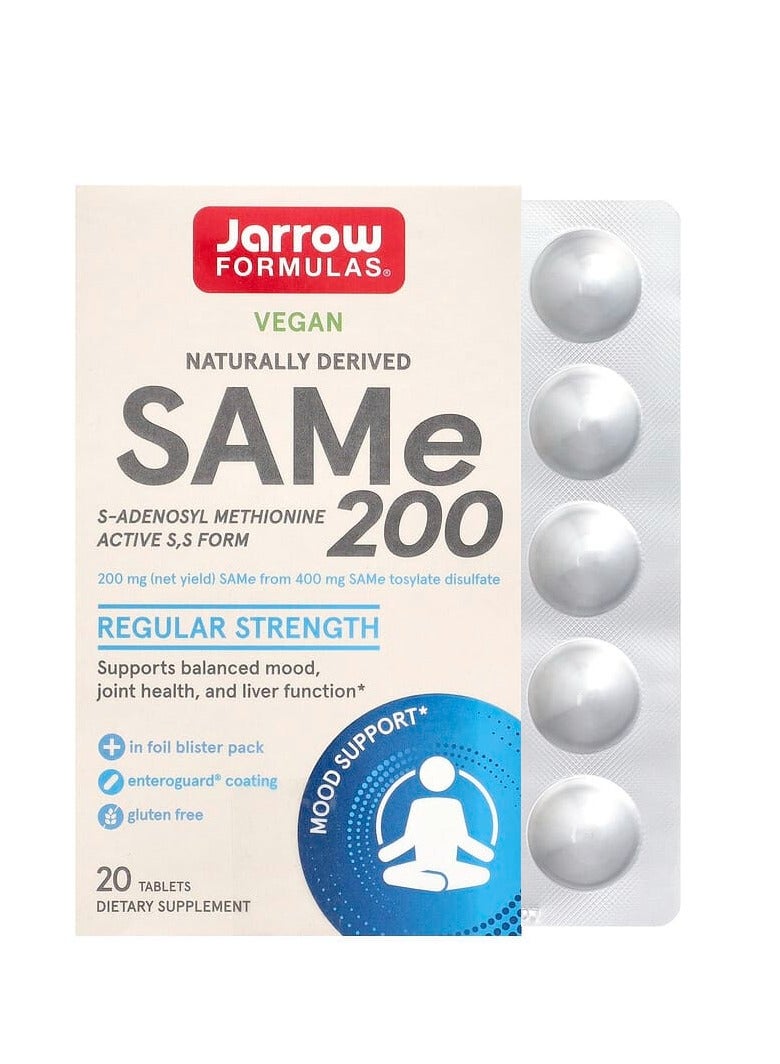 jarrow formulas SAMe 200, 200 mg, 20 Tablets