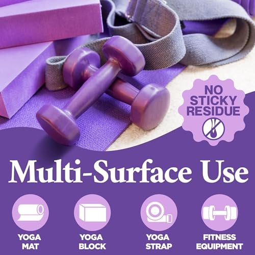 Durabasics Yoga Mat Cleaner Spray – Lavender Scent – 2 Pack (4 oz Each) with Microfiber Towel – Mat Spray Cleaner for Sweat & Odor – Quick-Dry, No Rinse Formula for Gear & Gym Equipment - Image 3