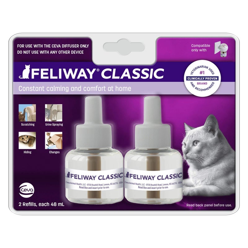 FELIWAY 30 Day Diffuser Refill for Cats, Pack of 2, 2 CT - Image 1