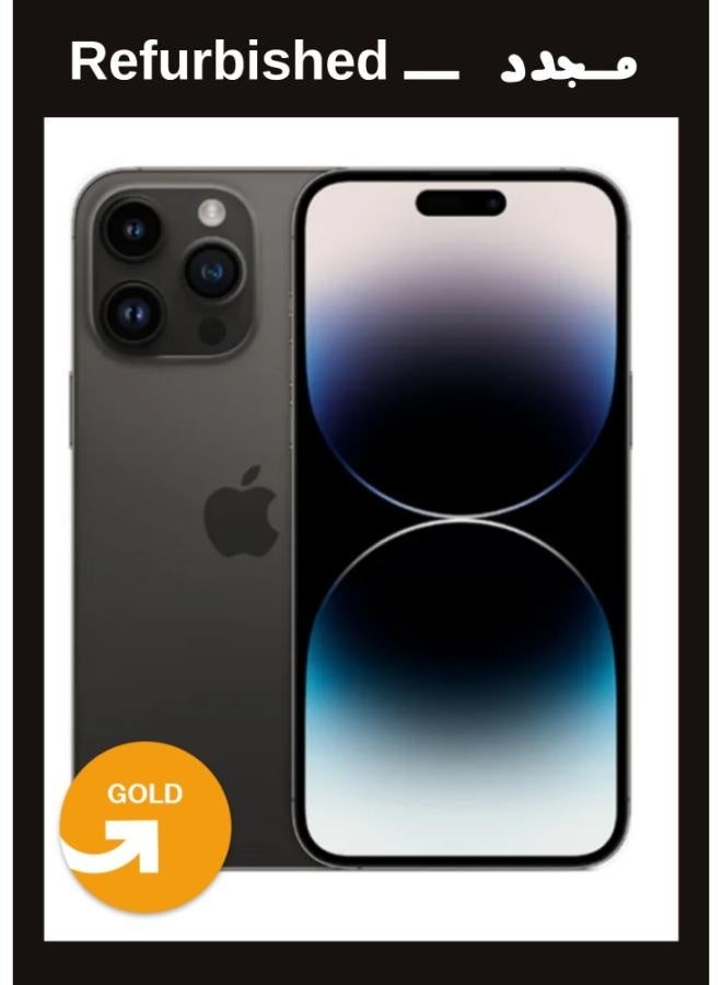 ابل  IPhone 14 Pro 1TB 6R Single Space Black , Local Warranty |Gold Grade | UPGRADE Refurbished - Image 1