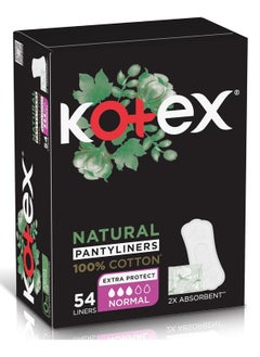 Kotex Cotton Natural Panty Liners With Normal Size 54 Pieces  - Image 2