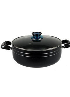 KAWASHI Aluminium Dutch oven  Cooking Utensil With Lid Black/Sliver 20CM  - Image 1