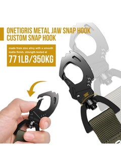 OneTigris OneTigris Tactical Dog Training Bungee Leash with 2 Control Handle Quick Release Nylon Leads Rope(Ranger Green)  - Image 3