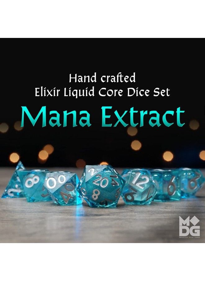 Metallic Dice Games - Dice Games Mana Extract Elixir Liquid Core Dnd Dice Set Role Playing Game Dice For Dungeons And Dragons - Image 1