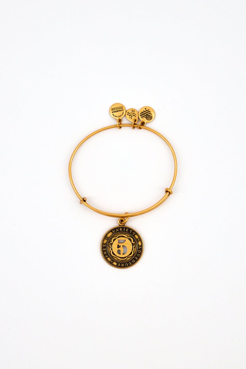 ALEX AND ANI Women Stainless Steel Numerology EWB Bracelet, Gold  - Image 2