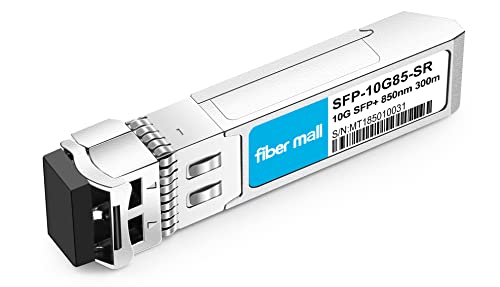 fiber mall 10G SFP SR for Cisco Meraki MA-SFP-10GB-SR 10GBASE-SR SFP+ 850nm 300m MMF DOM Transceiver Module Pack of 10 - Image 2
