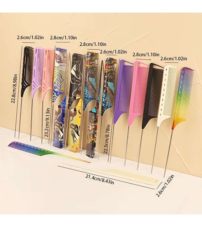 WT Series 101 Fine Toothed Combs Styling Combs Pointed Combs For All Hair Types - Image 4