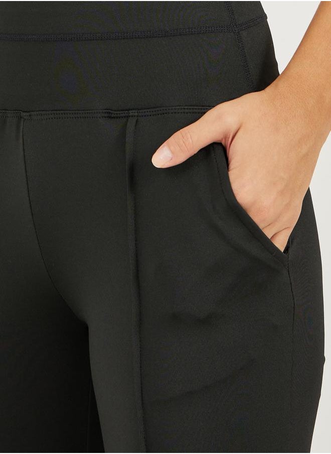 Styli Self Fabric Binding Patch Detail Straight Pants  - Image 3