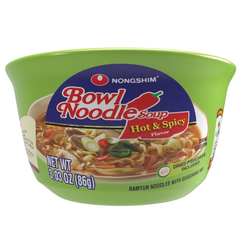 Nongshim HOT  SPICY Noodle Soup 303 Ounce Pack of 1 - Image 3