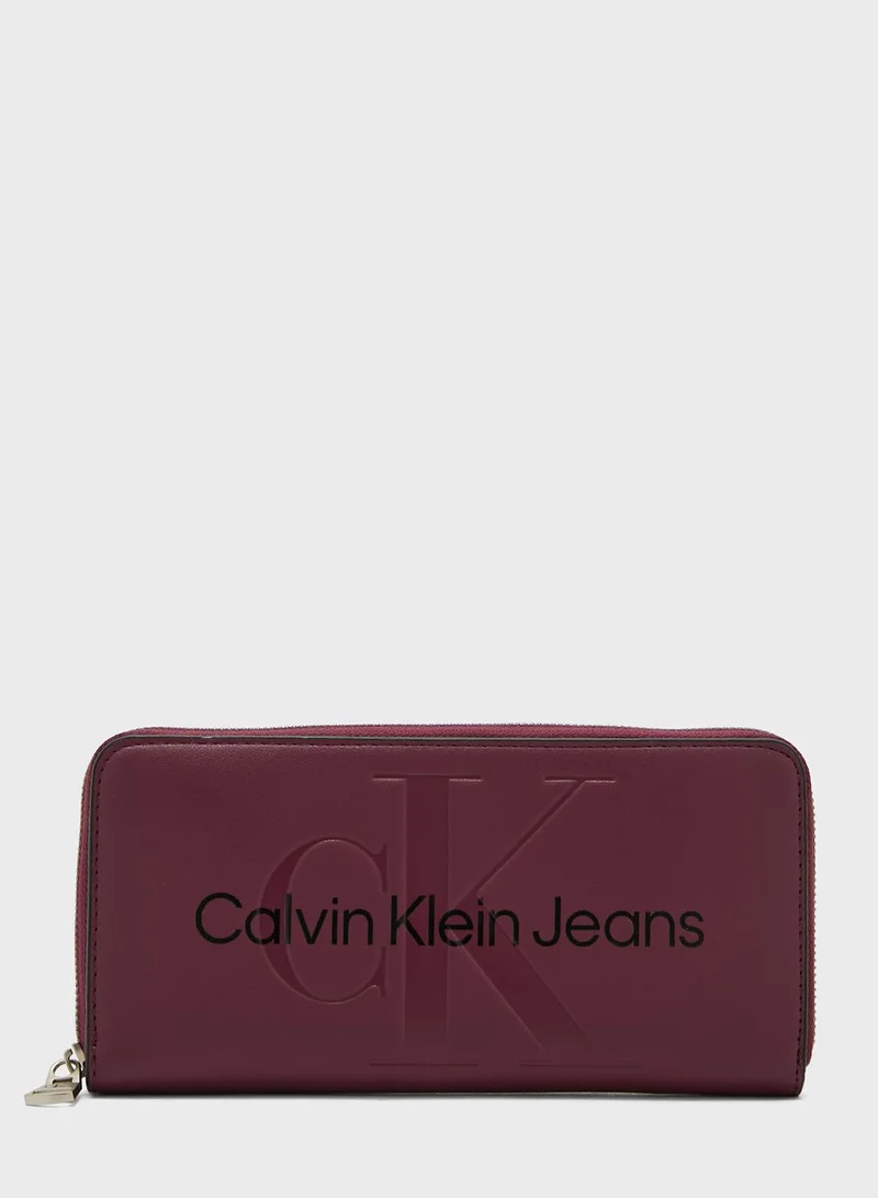 CALVIN KLEIN Monogram Detailed Wallet
