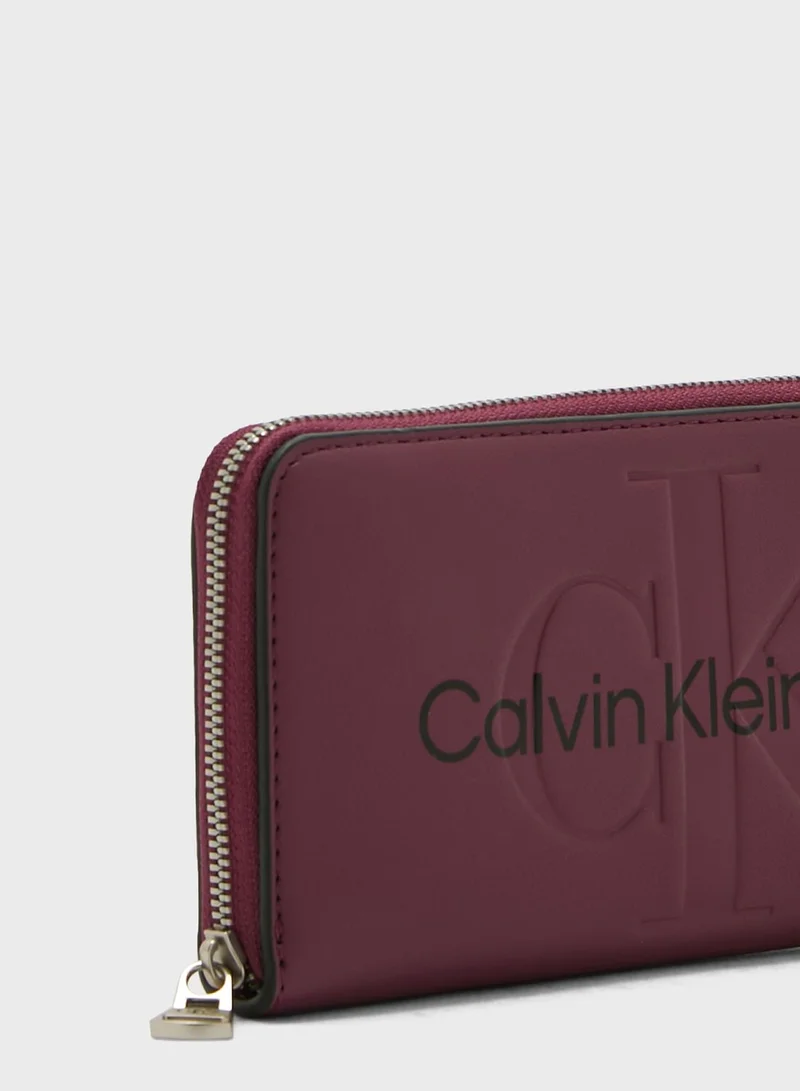 CALVIN KLEIN Monogram Detailed Wallet