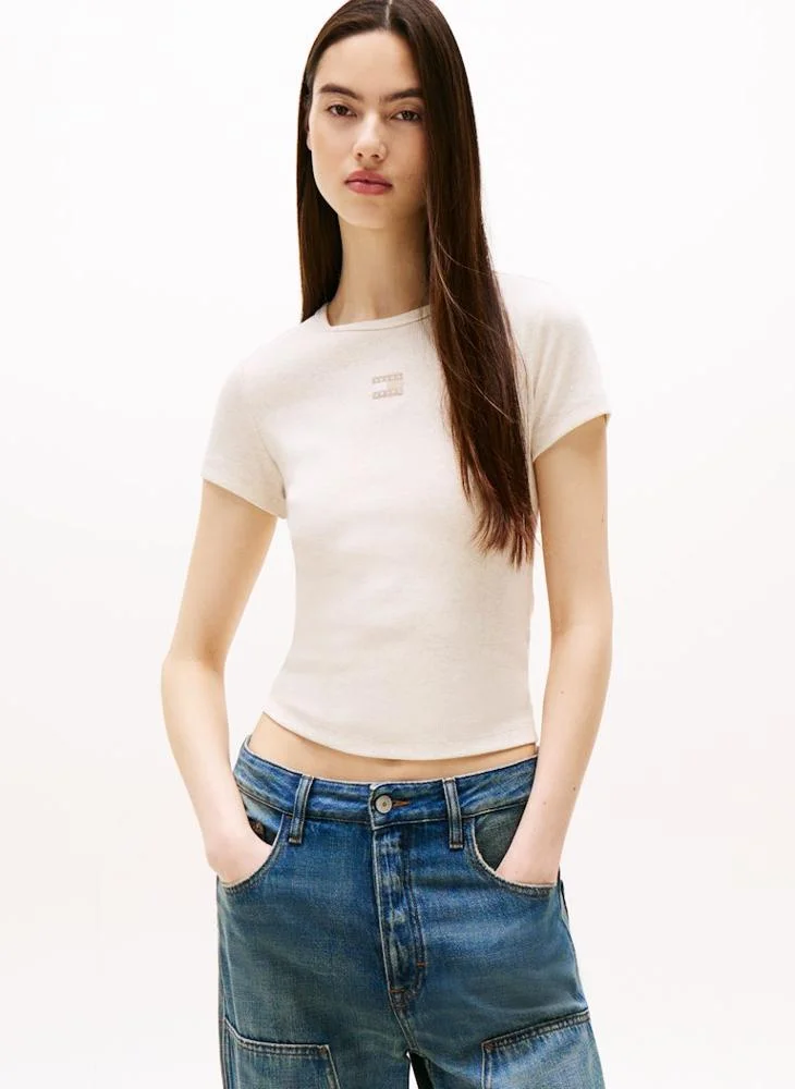 تومي جينز Logo Crew Neck T-Shirt