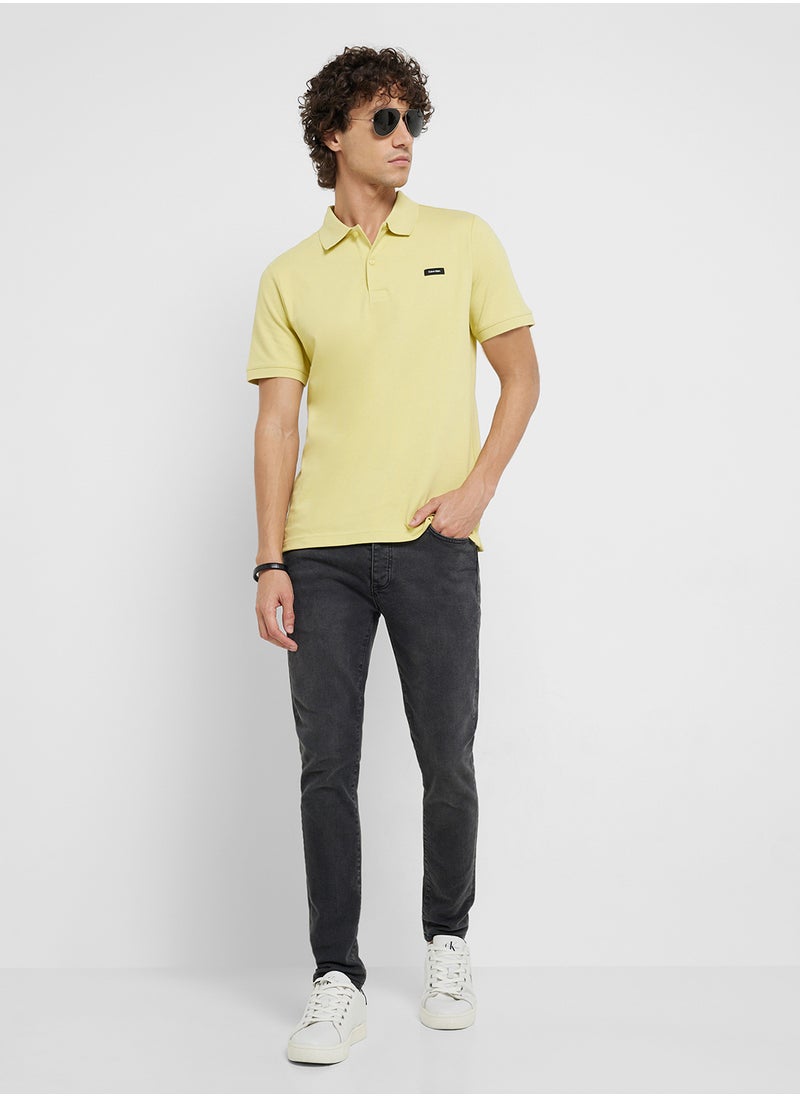 CALVIN KLEIN Slim Stretch Pique Polo  - Image 4