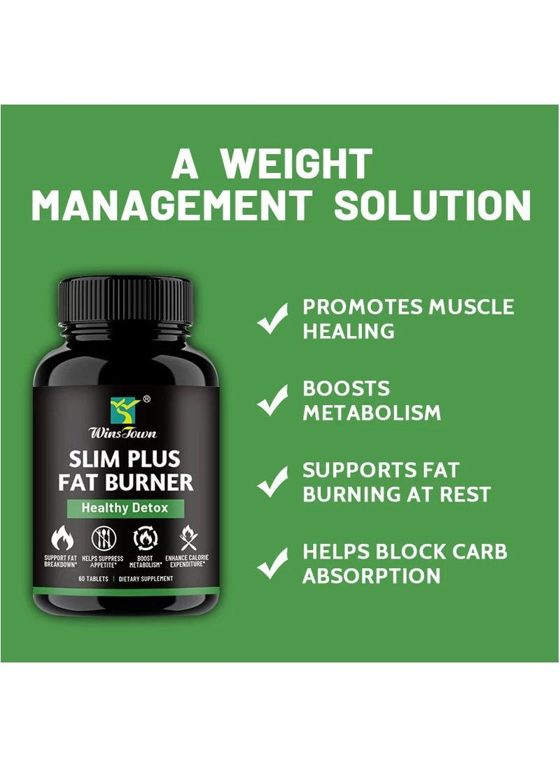 Wins Town - Fat Burner Pills: Activate Fat Metabolism, Suppress Appetite Impulses, and Regain a Vital and Fit Body - Image 1