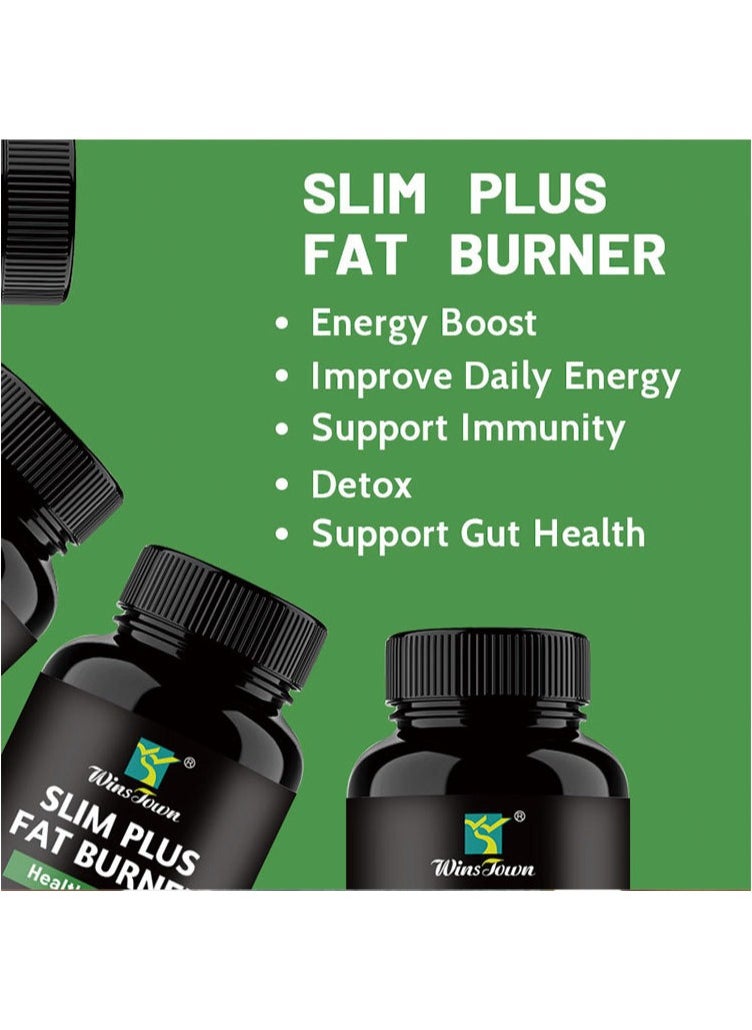 Wins Town - Fat Burner Pills: Activate Fat Metabolism, Suppress Appetite Impulses, and Regain a Vital and Fit Body - Image 1