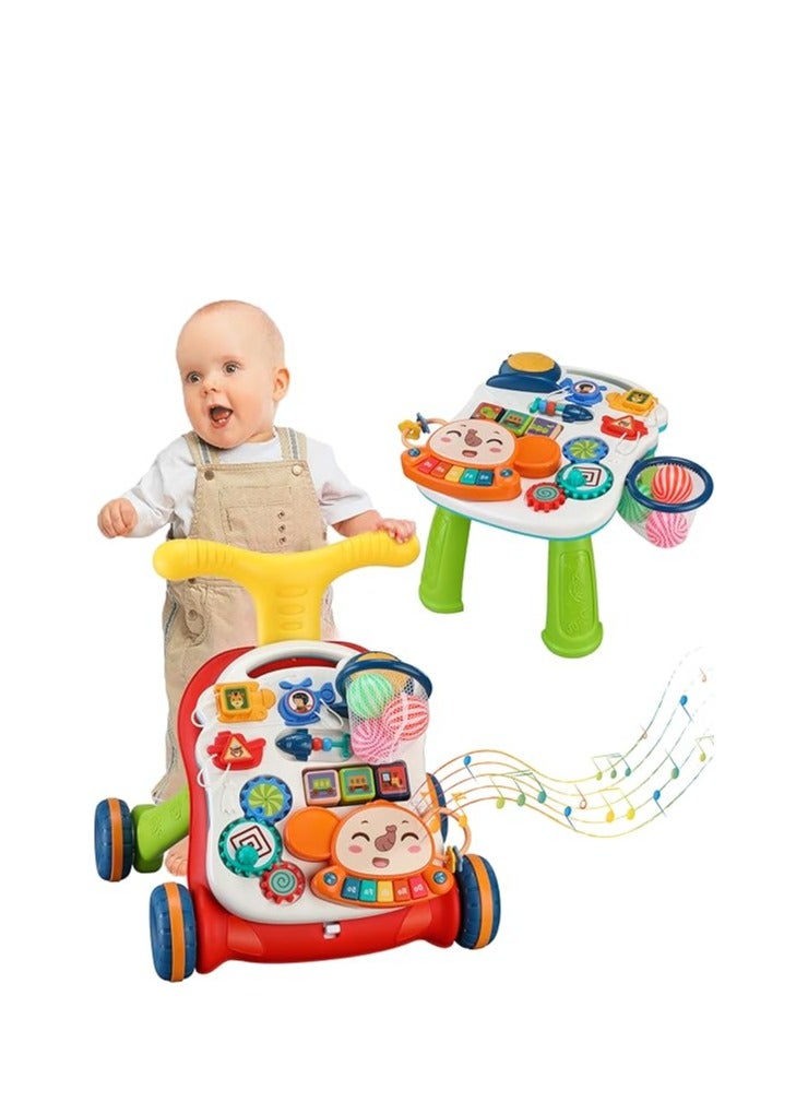 Baby Push Walker with Educational Activity Center