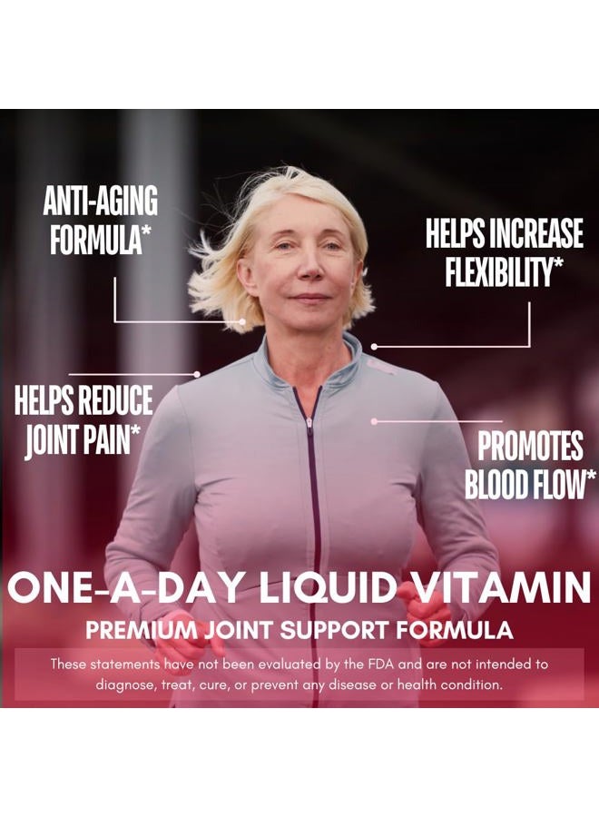 Tropical Oasis Joint Complete Premium- Liquid Joint Supplement w/Glucosamine, Chondroitin, MSM, Hyaluronic Acid – for Bone, Joint Health - 96% Max Absorption– 32oz, 32 serv  - Image 4