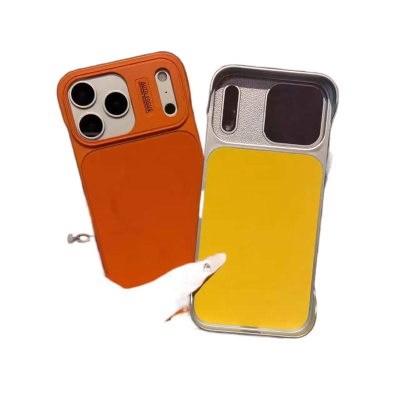 PC MagSafe Case for iPhone 16 / 16 Plus / 16 Pro / 16 Pro Max with Drop Protection and Strong Magnetic plus Shockproof plus Frameless Design plus Matte Finish in Orange - ModaStar - Image 3