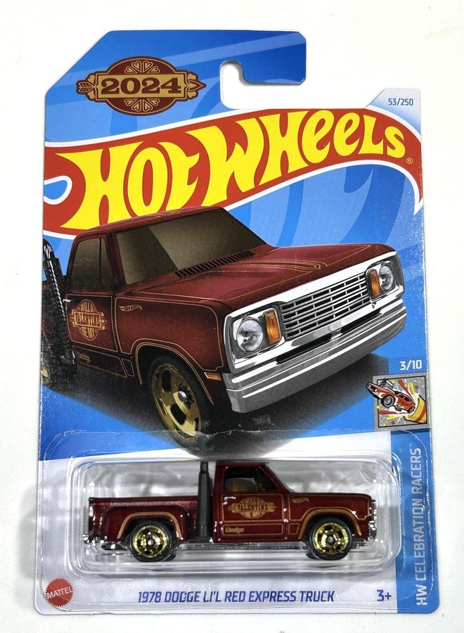 Hot Wheels 2024-1978 Dodge Li'L Red Express Truck - Maroon - HW Celebration Racers 3/10 - Image 2