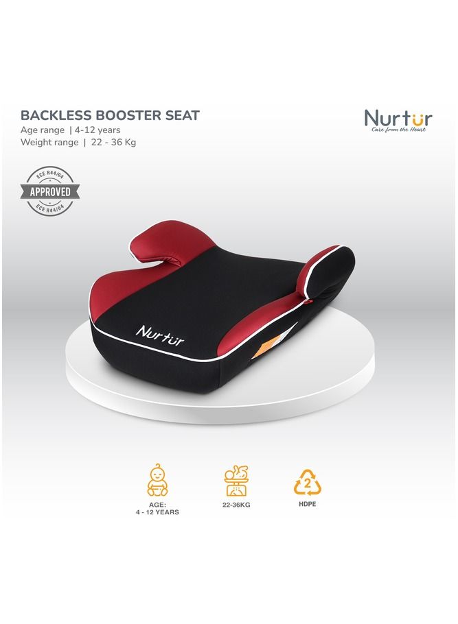 Nurtur Nova Kids Booster Seat Arm Rest Easy to Install Universally Fit  Wide Cushioned Base Suitable from 4 years to 12 years Official Product - Image 2