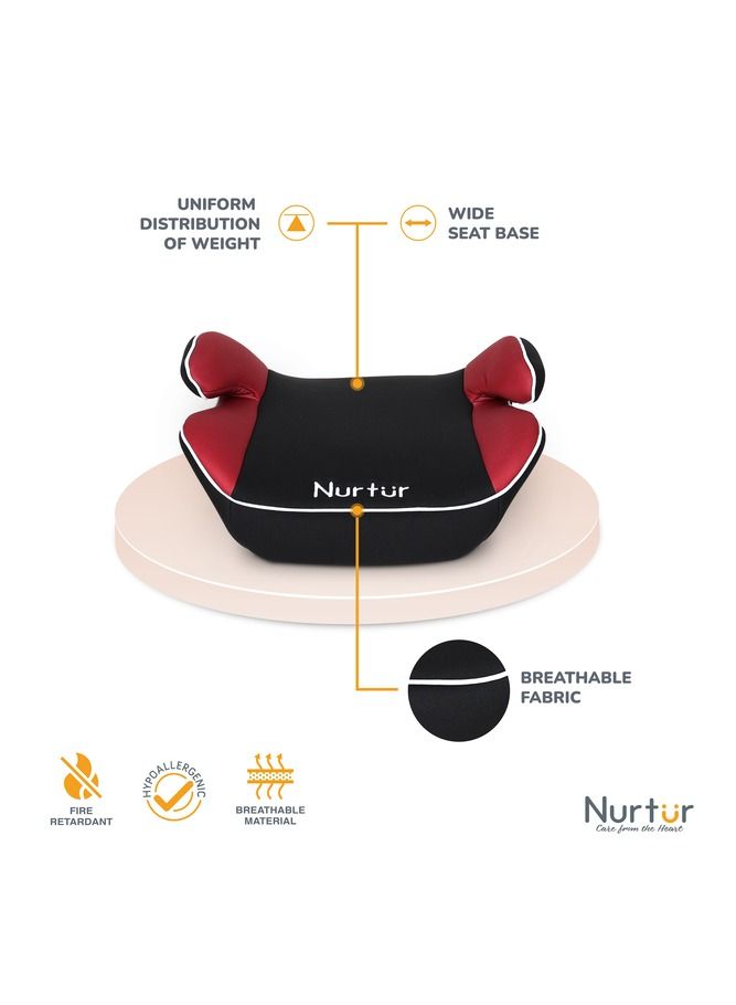 Nurtur Nova Kids Booster Seat Arm Rest Easy to Install Universally Fit  Wide Cushioned Base Suitable from 4 years to 12 years Official Product - Image 3
