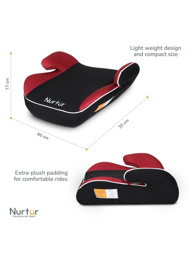 Nurtur Nova Kids Booster Seat Arm Rest Easy to Install Universally Fit  Wide Cushioned Base Suitable from 4 years to 12 years Official Product - Image 4