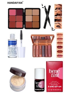 Handaiyan A set of 6 makeup pieces that are basic makeup for the face for all skin types  - Image 1