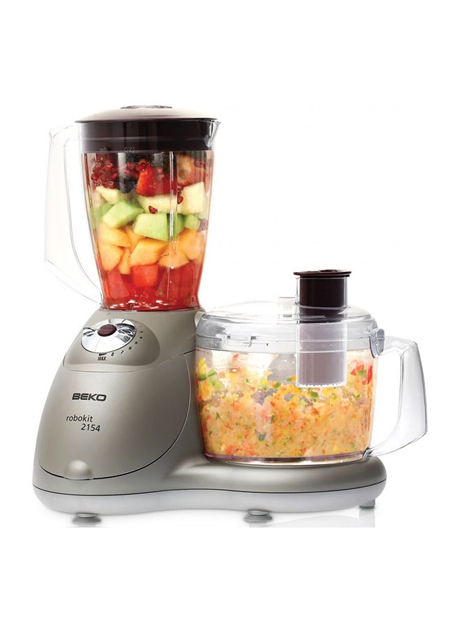 Beko Robokit Multipurpose Food Processor 700W 1500 ml 700 W BKK2154S Silver - Image 2